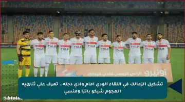 تشكيل الزمالك في اللقاء الودي أمام وادي دجلة.. تعرف على ثنائية الهجوم شيكو بانزا ومنسي